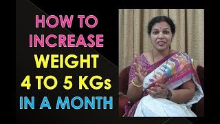 6 Food Habits To Gain Weight 4  5 KGs in a Month [upl. by Norted]