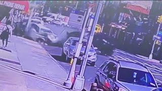 Shocking surveillance video shows deadly NYC crash [upl. by Dari]