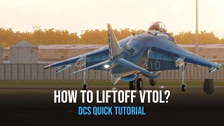 DCS Tutorial for Dummies AV8B NA Harrier VTOL Easy Vertical Takeoff Tutorial [upl. by Merola]