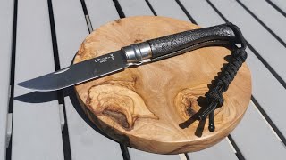 DIY CUSTOM OPINEL N°10 burnt wood [upl. by Mayne]