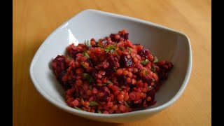 Rote Linsen und Rote Bete Salat I Rezept [upl. by Stewart]