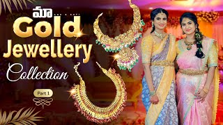 మా Gold Jewellery Collection  1  Necklaces  Weights amp Details  Latest Designs  Telugu Vlogs UK [upl. by Amolap]