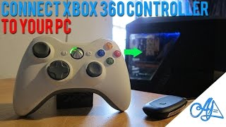 HOW TO Connect Xbox 360 Controller to PC  WirelessWired  Windows 1087VistaXP [upl. by Einnep]