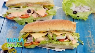 Veg Sub Sandwich Recipe by Tarla Dalal [upl. by Adolphus]