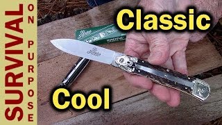 Hubertus Springer Lever Lock Switchblade Knife Review [upl. by Nnylahs]