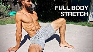 Full Body Stretching Routine 15 min Follow Along [upl. by Kenji]