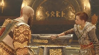 Atreus Teaches Kratos to Read  God of War 4 Scene [upl. by Bergeron]