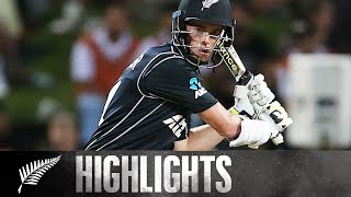 Santner Finishes Off Thriller After Taylor Ton  HIGHLIGHTS  1st ODI  BLACKCAPS v England 2018 [upl. by Silberman]