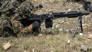 German Army MG3 Machine Gunners in Action [upl. by Nanda]