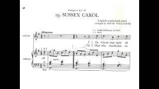 Sussex Carol  Arr Willcocks with score [upl. by Guthrey508]