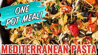 Healthy Mediterranean Pasta Recipe  Fast and DELICIOUS [upl. by Digdirb]