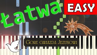 🎹 Gore gwiazda Jezusowi  Piano Tutorial łatwa wersja 🎵 NUTY W OPISIE 🎼 [upl. by Olodort617]