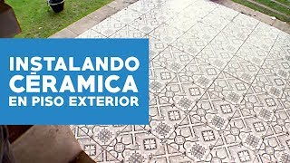 ¿Cómo instalar cerámicas en suelo exterior [upl. by Delia]