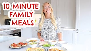 10 MINUTE FAMILY MEALS THAT YOULL LOVE 😋 5 FAST DINNER IDEAS  Emily Norris [upl. by Studner]