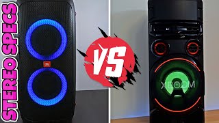 JBL Partybox 310 vs LG XBoom RN7  SUPER BASS amp SOUND BATTLE [upl. by Ylekalb]