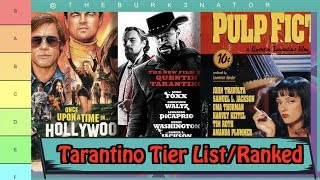 All 9 Quentin Tarantino Movies Ranked Tier List [upl. by Rednave]