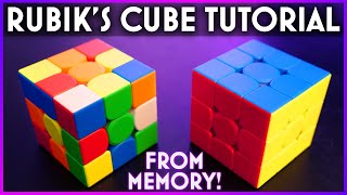 HOW TO SOLVE A RUBIKS CUBE amp Remember The Steps [upl. by Nur978]