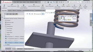 SOLIDWORKS  Dynamic Spring [upl. by Tima]