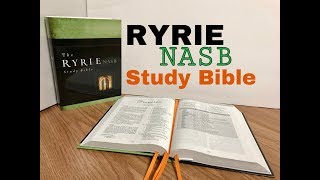 NASB Ryrie Study Bible Review [upl. by Kalila]