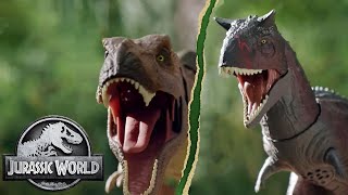 Jurassic World Camp Cretaceous  Toro VERSUS T Rex  MattelAction [upl. by Hillhouse]