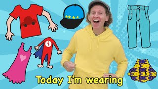 Today I am Wearing Clothing Song  Learn Clothes  Dream English Kids [upl. by Heid]