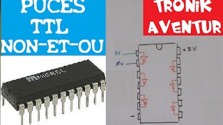 TRONIK AVENTUR 23  PUCES TTL  CIRCUITS INTEGRES  ELECTRONIQUE DEBUTANTS [upl. by Jammal361]