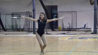 Majorette Tryout Routine 2014 [upl. by Wauters891]