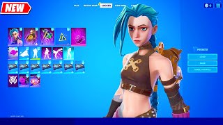 Fortnite Jinx Trailer Skin and Full Set showcase シ [upl. by Ijan]