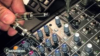 Mackie Mixer basics  Channel insert [upl. by Ilona]