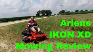 2020 Ariens IKON XD Mowing Review [upl. by Claudia]