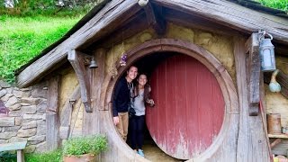 Hobbiton New Zealand  Movie Set Tour [upl. by Eyaf634]