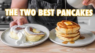 Perfect Homemade Pancakes Japanese Soufflé Vs American Style [upl. by Netniuq623]