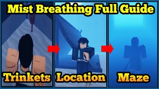 Mist Breathing FULL Guide  Location  Maze Walkthrough  Roblox Demonfall [upl. by Rozanne]