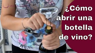 ¿Cómo abrir una botella de vino sin que se rompa el corcho o tapón El sacacorchos de láminas TRUCOS [upl. by Bradstreet872]