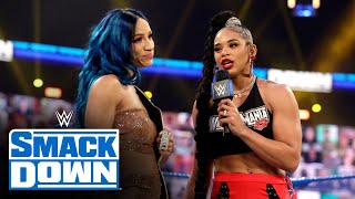 Bianca Belair to challenge Sasha Banks at WrestleMania SmackDown Feb 26 2021 [upl. by Godfree]