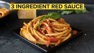 How to make the SIMPLEST ITALIAN PASTA SAUCE at home [upl. by Robi]