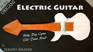 How to make an Electric Guitar  Pure Origami [upl. by Yle871]