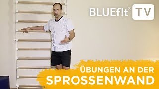 Sprossenwand Übungen  Sprossenwand Training für den ganzen Körper [upl. by Nolak]