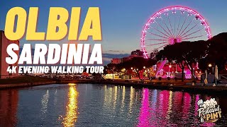 Olbia  Sardinia  Italy  4K Evening Walking Tour [upl. by Moe]