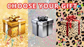 Choose Your Gift Quiz  3 Gift Box Challenge [upl. by Nwhas]