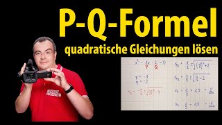 PQFormel  quadratische Gleichungen lösen  Lehrerschmidt [upl. by Rases]