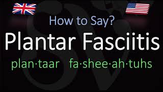 How to Pronounce Plantar Fasciitis CORRECTLY Meaning amp Pronunciation [upl. by Grimaud]