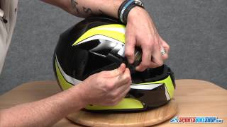 How To Change A Shark Evoline Series 3 Visor [upl. by Lraep]