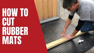 How To Cut Rubber Stall Mats amp Fitness Mats [upl. by Lovash662]