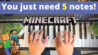 Learn Minecraft Theme in 5 Minutes  Easy Piano Tutorial [upl. by Ezekiel527]