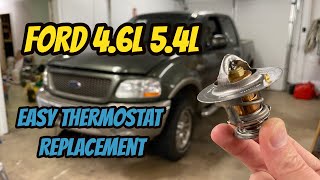 F150 Thermostat Replacement 54L How To [upl. by Lotsirhc707]