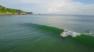 MANU surfing Playa Maderas Nicaragua [upl. by Ahsetel]