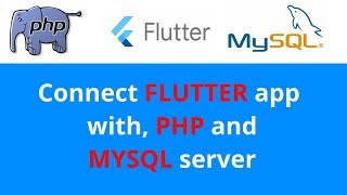 Connect flutter app to mySql server and phpmyadmin [upl. by Nangatrad]