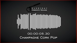 Champagne Cork Pop  HQ Sound Effects [upl. by Llewej]