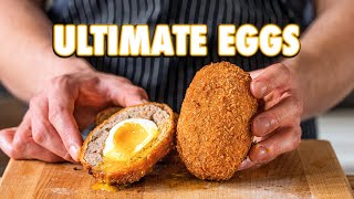 The Perfect Egg Recipe Scotch Eggs 3 Ways [upl. by Deering]